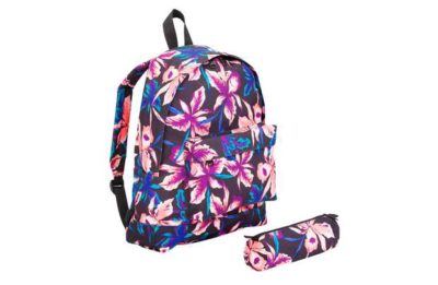 Roxy Floral Print Backpack and Pencil Case Roxy Floral Print Backpack and Pencil Case
